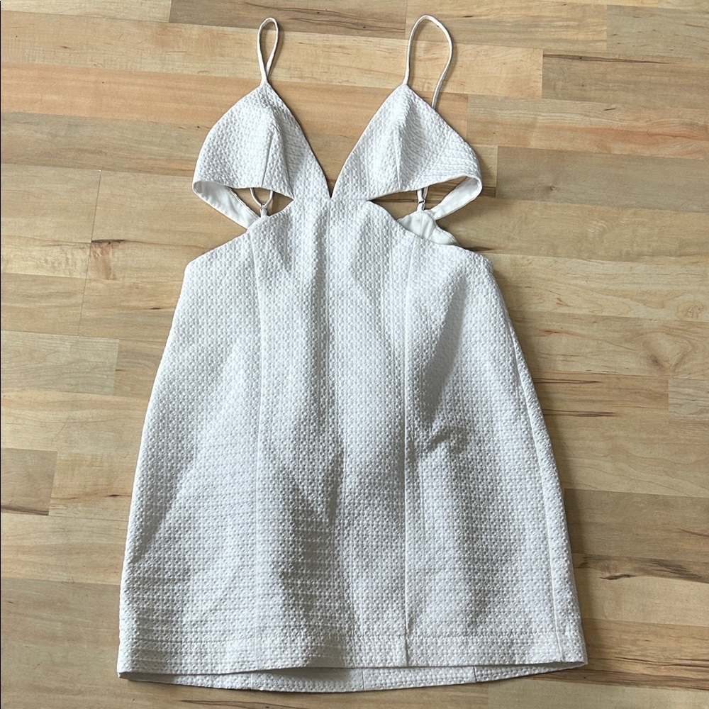 Zara Ivory Textured Dress